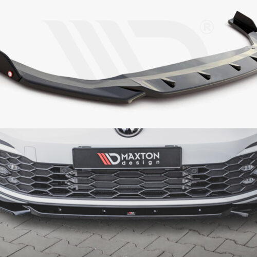 FRONT SPLITTER V.2 + FLAPS VW GOLF 8 GTI / R-LINE