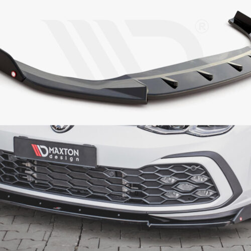 FRONT SPLITTER V.3 + FLAPS VW GOLF 8 GTI / R-LINE