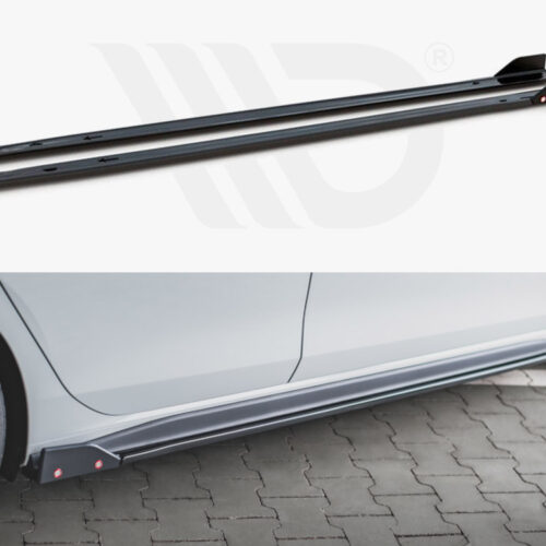 SIDE SKIRTS DIFFUSERS V.2 + FLAPS VW GOLF 8 GTI / GTI CLUBSPORT / R-LINE