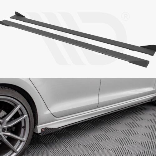 STREET PRO SIDE SKIRTS DIFFUSERS (+FLAPS) VW GOLF R MK7 (2014-2016)