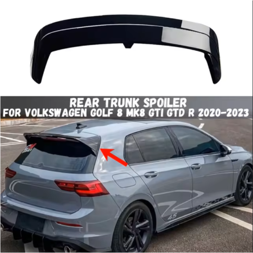 Glossy Black Rear Roof Spoiler Top Wing For VW Golf MK8 GTI/R – GBMK8GTI/R