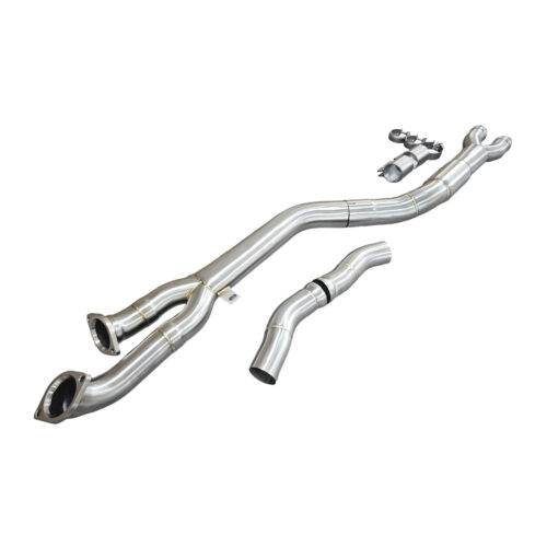 EVO PERFORMANCE BMW G87 M2 S58 4-Inch Single Mid Pipe with Support Brace