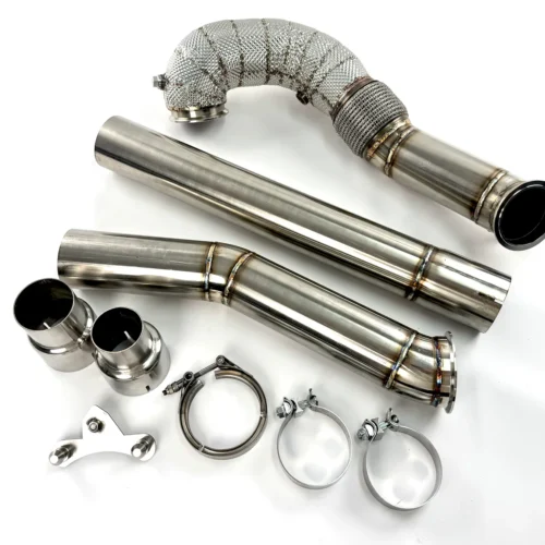 EM 4” AWD Exhaust High Flow Catless Downpipe for 2.0T MQB Platform